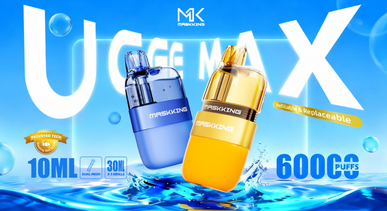 Maskking UCEE MAX: High-Capacity Refillable Pod with Innovative Patented Rotating Seal System